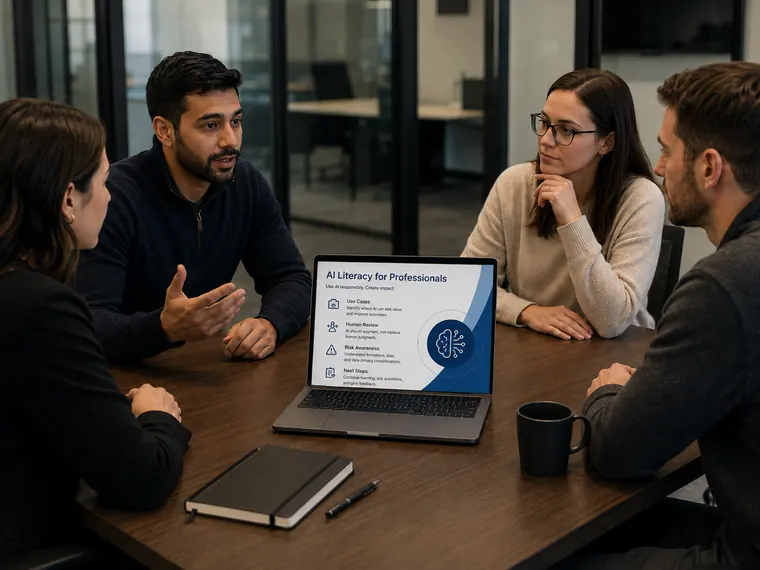AI literacy training session